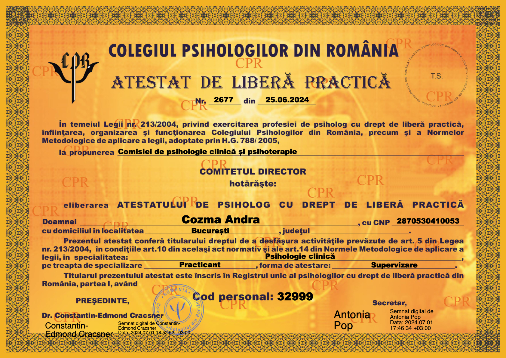 Atestat psihologie clinică